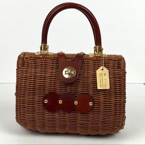 🔴SOLD🔴 Vintage British Hong Kong Rattan Wicker